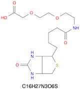 2-(2-(2-(5-((3aS,4S,6aR)-2-Oxohexahydro-1H-thieno[3,4-d]imidazol-4-yl)pentanamido)ethoxy)ethoxy)...