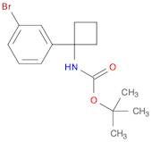 tert-butyl 1-(3-bromophenyl)cyclobutylcarbamate