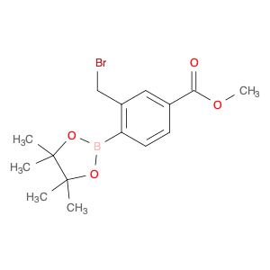 2-Bromomethyl-4-methoxycarbonylphenylboronic acid, pinacol ester