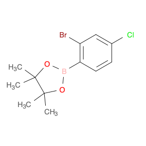 2-(2-Bromo-4-chlorophenyl)-4,4,5,5-tetramethyl-1,3,2-dioxaborolane