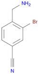 4-(Aminomethyl)-3-bromobenzonitrile