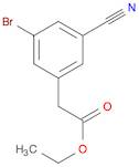 3-Bromo-5-cyanophenylacetic acid ethyl ester