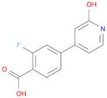 4-(4-Carboxy-3-fluorophenyl)-2-hydroxypyridine