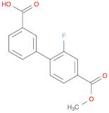 3-(2-Fluoro-4-methoxycarbonylphenyl)benzoic acid