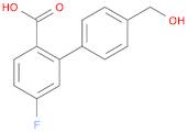 4-Fluoro-2-(4-hydroxymethylphenyl)benzoic acid