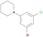 1-Bromo-3-chloro-5-piperidinobenzene