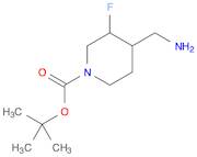 tert-butyl 4-(Aminomethyl)-3-fluoropiperidine-1-carboxylate