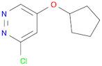 3-Chloro-5-(cyclopentyloxy)pyridazine