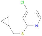 4-Chloro-2-((cyclopropylmethyl)thio)pyridine