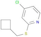 4-Chloro-2-((cyclobutylmethyl)thio)pyridine