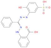 Benzoic acid,2-[[[(2-hydroxy-5-sulfophenyl)azo]phenylmethylene]hydrazino]-