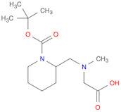 2-(((1-(tert-Butoxycarbonyl)piperidin-2-yl)methyl)(methyl)amino)acetic acid