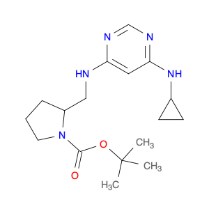 tert-Butyl 2-(((6-(cyclopropylamino)pyrimidin-4-yl)amino)methyl)pyrrolidine-1-carboxylate