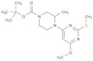 tert-butyl 4-(6-methoxy-2-methylsulfanylpyrimidin-4-yl)-3-methylpiperazine-1-carboxylate