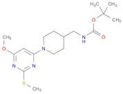 tert-Butyl ((1-(6-methoxy-2-(methylthio)pyrimidin-4-yl)piperidin-4-yl)methyl)carbamate