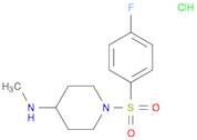 1-((4-Fluorophenyl)sulfonyl)-N-methylpiperidin-4-amine hydrochloride