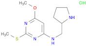 6-Methoxy-2-(methylthio)-N-(pyrrolidin-2-ylmethyl)pyrimidin-4-amine hydrochloride