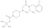 tert-Butyl 4-((2-((2-chlorobenzyl)(ethyl)amino)-2-oxoethyl)(methyl)amino)piperidine-1-carboxylate