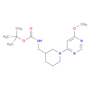 tert-butyl N-[[1-(6-methoxypyrimidin-4-yl)piperidin-3-yl]methyl]carbamate