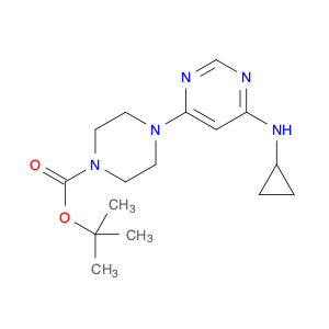 tert-butyl 4-[6-(cyclopropylamino)pyrimidin-4-yl]piperazine-1-carboxylate