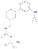 tert-butyl N-[[1-[6-(cyclopropylamino)pyrimidin-4-yl]piperidin-3-yl]methyl]carbamate