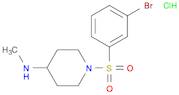 1-((3-Bromophenyl)sulfonyl)-N-methylpiperidin-4-amine hydrochloride