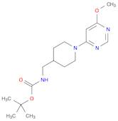 tert-butyl N-[[1-(6-methoxypyrimidin-4-yl)piperidin-4-yl]methyl]carbamate