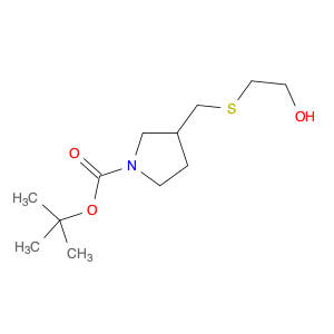 tert-Butyl 3-(((2-hydroxyethyl)thio)methyl)pyrrolidine-1-carboxylate