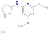 6-Methoxy-2-(methylthio)-N-(pyrrolidin-3-yl)pyrimidin-4-amine hydrochloride