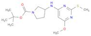 tert-butyl (3R)-3-[(6-methoxy-2-methylsulfanylpyrimidin-4-yl)amino]pyrrolidine-1-carboxylate