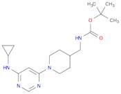 tert-butyl N-[[1-[6-(cyclopropylamino)pyrimidin-4-yl]piperidin-4-yl]methyl]carbamate