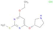 (S)-4-Ethoxy-2-(methylthio)-6-(pyrrolidin-3-yloxy)pyrimidine hydrochloride