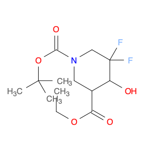 1-tert-Butyl 3-ethyl 5,5-difluoro-4-hydroxypiperidine-1,3-dicarboxylate