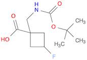 1-(Boc-aminomethyl)-3-fluorocyclobutane-carboxylic acid