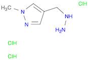 4-(Hydrazinylmethyl)-1-methyl-1h-pyrazole trihydrochloride