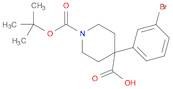 4-(3-Bromophenyl)-1-(tert-butoxycarbonyl)piperidine-4-carboxylic acid