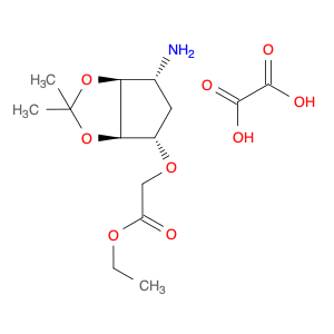 Ethyl 2-(((3aR,4S,6R,6aS)-6-amino-2,2-dimethyltetrahydro-3aH-cyclopenta[d][1,3]dioxol-4-yl)oxy)ace…