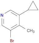 3-Bromo-5-cyclopropyl-4-methyl-pyridine