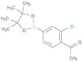 1-[2-Chloro-4-(tetramethyl-1,3,2-dioxaborolan-2-yl)phenyl]ethan-1-one