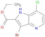 3-Bromo-8-chloro-1H-pyrrolo[3,2-b]pyridine-2-carboxylic acid ethyl ester