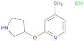 4-Methyl-2-(pyrrolidin-3-yloxy)pyridinehydrochloride