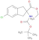 Ethyl 2-((tert-butoxycarbonyl)amino)-5-chloro-2,3-dihydro-1H-indene-2-carboxylate