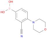 [3-Cyano-4-(morpholin-4-yl)phenyl]boronic acid