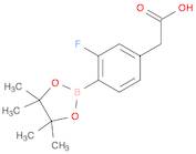 2-(3-Fluoro-4-(4,4,5,5-tetramethyl-1,3,2-dioxaborolan-2-yl)phenyl)acetic acid