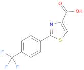 4-Thiazolecarboxylic acid, 2-[4-(trifluoromethyl)phenyl]-