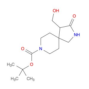 tert-butyl 4-(hydroxymethyl)-3-oxo-2,8-diazaspiro[4.5]decane-8-carboxylate