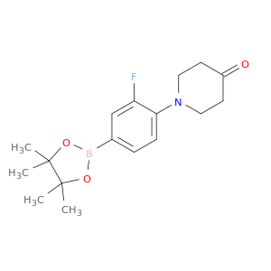 1-(2-Fluoro-4-(4,4,5,5-tetramethyl-1,3,2-dioxaborolan-2-yl)phenyl)piperidin-4-one