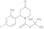 Tert-Butyl 2-(4-Fluoro-2-Methylphenyl)-4-Oxopiperidine-1-Carboxylate