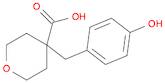 4-(4-Hydroxybenzyl)tetrahydropyran-4-carboxylicAcid