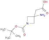 2-(3-Amino-1-(tert-butoxycarbonyl)azetidin-3-yl)acetic acid